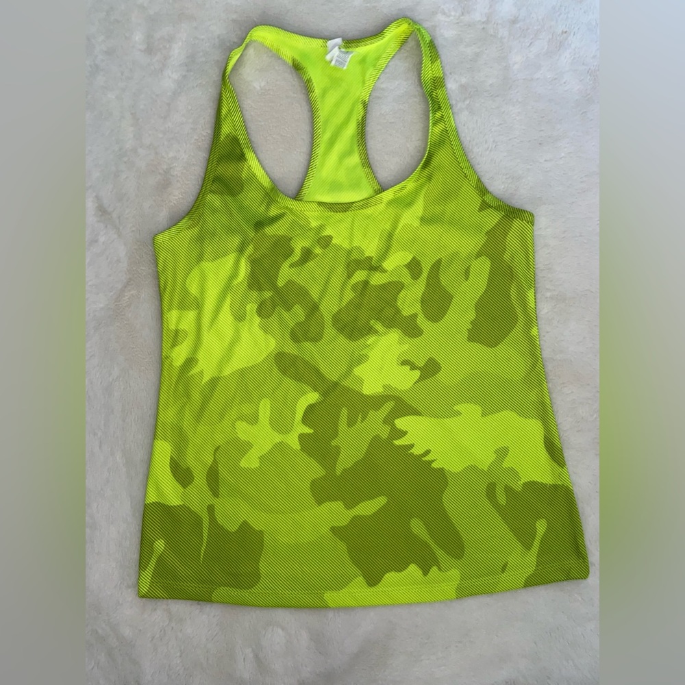 Neon Green Razor Back Tank Top